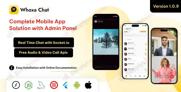Whoxa App v1.0.9 - Whatsapp Clone App - UNTOUCHED