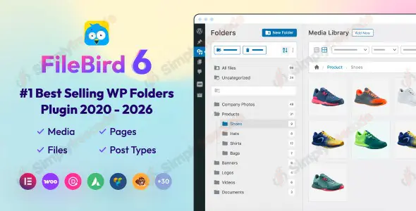 FileBird v6.5.5 - WordPress Media Library Folders