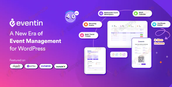 AI Powered Event Manager, Event Calendar and Booking Plugin v4.0.31 | Eventin