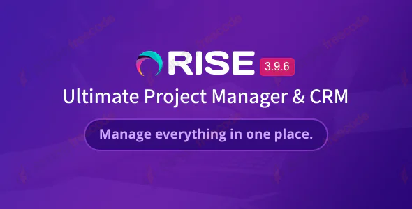 RISE v3.9.5 - Ultimate Project Manager & CRM - nulled