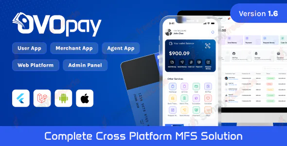 OvoPay v1.6 - Complete Cross Platform MFS Solution - UNTOUCHED