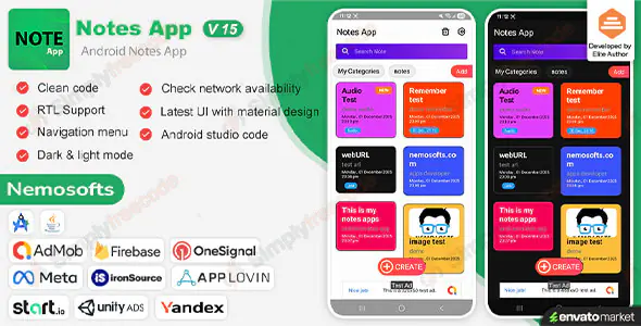 Android Notes App v15.0 - UNTOUCHED