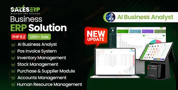 ERP v12.13 – Business ERP Solution / Product / Shop / Company Management - nulled
