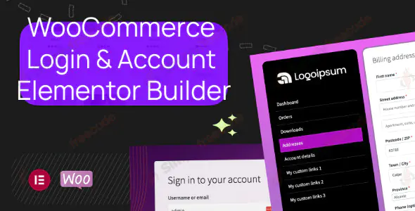 WooCommerce Login & Account Pages for Elementor v1.0.1