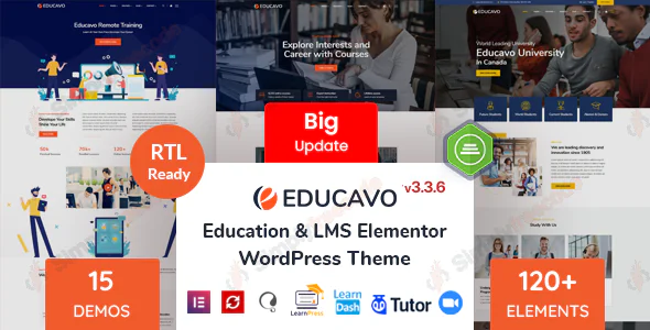 Educavo v3.3.6 - Online Courses & Education WordPress Theme